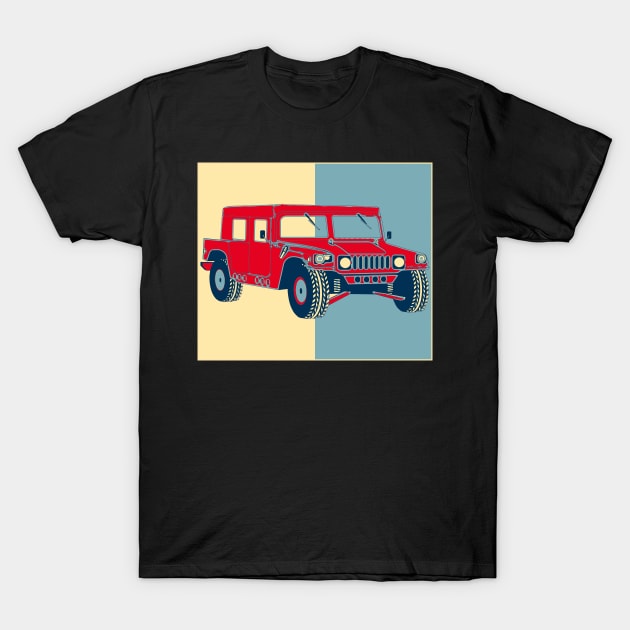 Military Hummer Vehicle T-Shirt by remixer2020